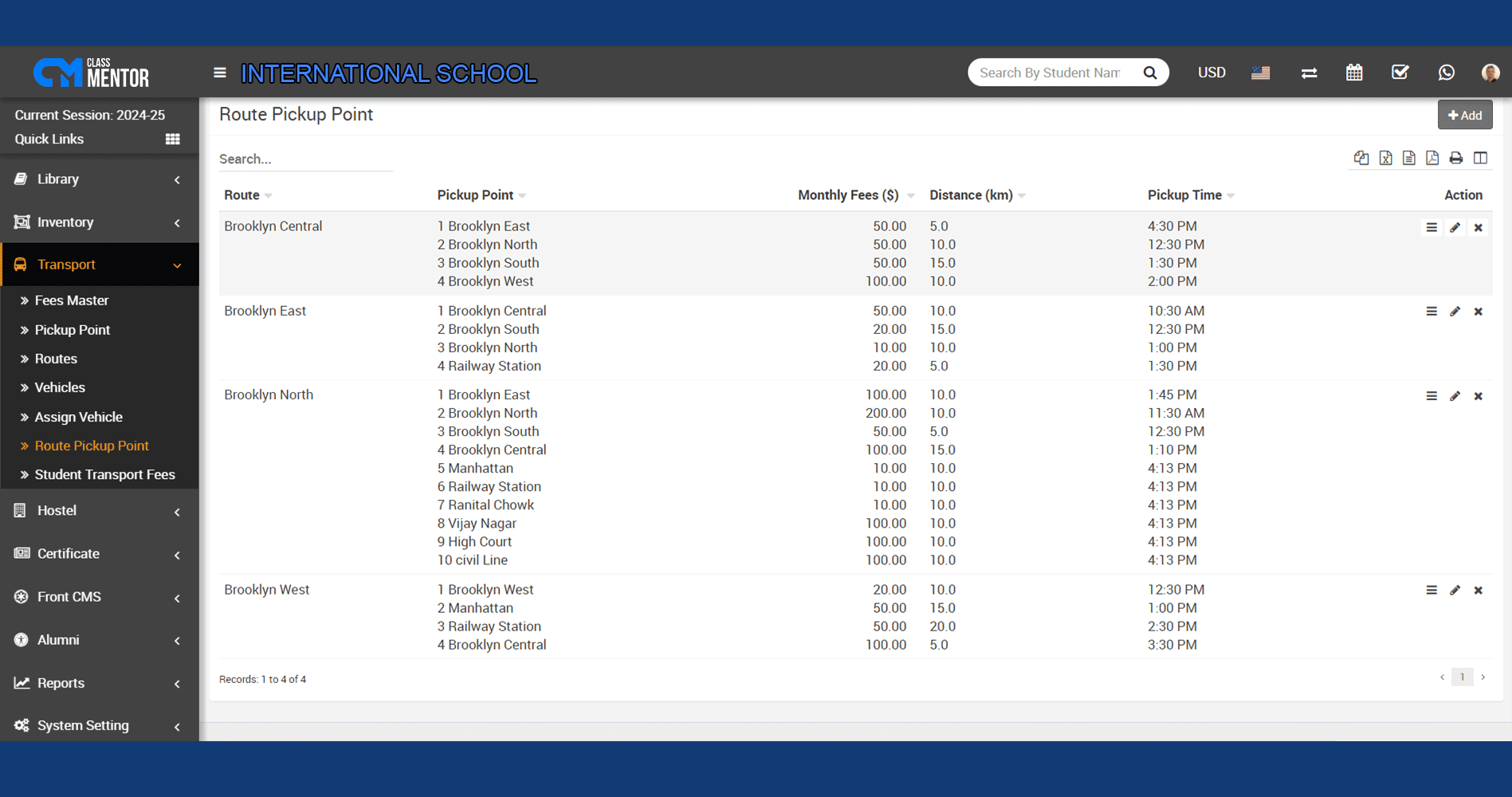 The Subject Group module categorizes subjects, streamlining curriculum management in school software for targeted learning paths.