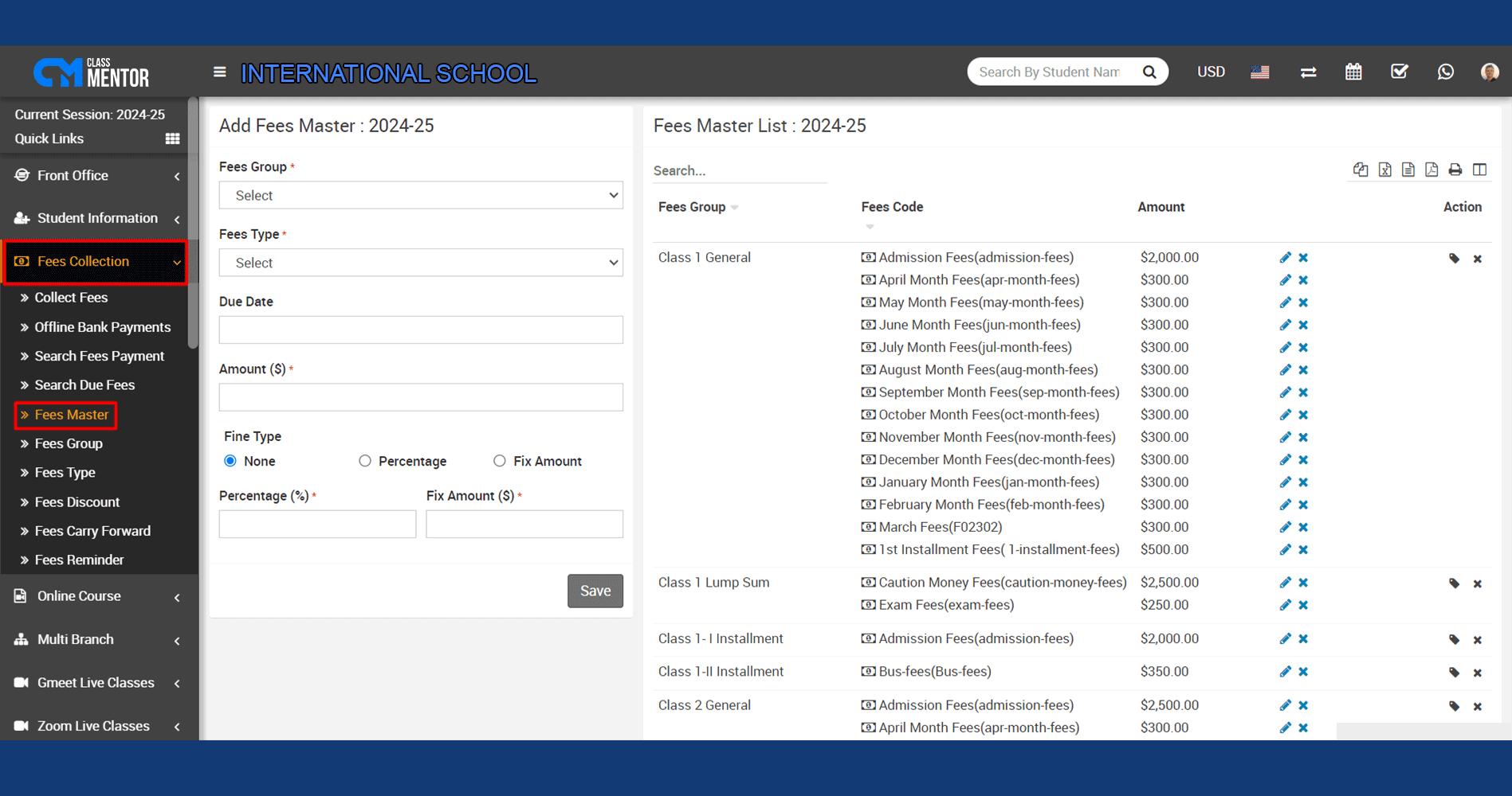 Our Fee Category module enables educational institutions to categorize fees like admission, tuition, and exams for streamlined management.