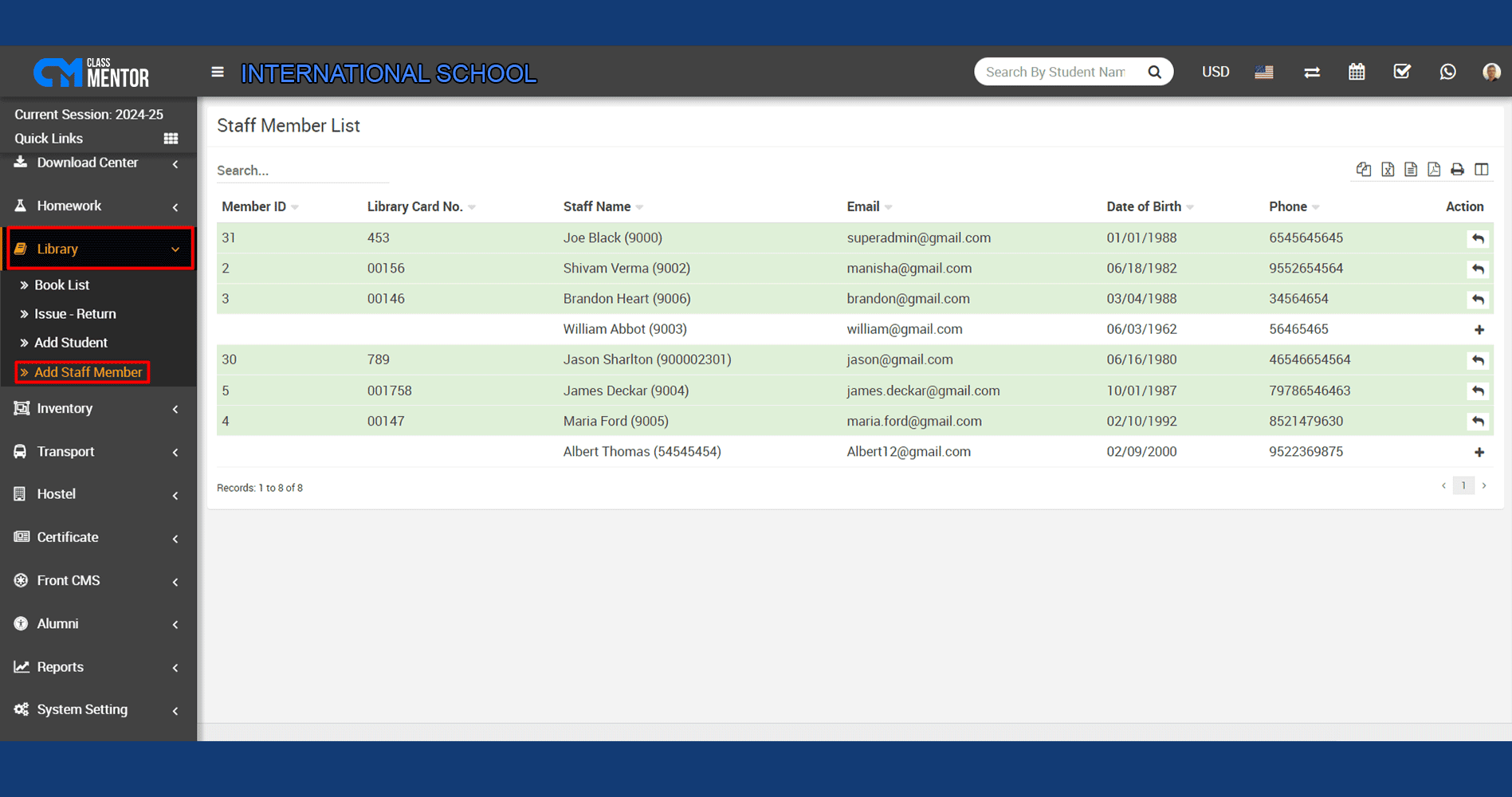 The Subject Group module categorizes subjects, streamlining curriculum management in school software for targeted learning paths.