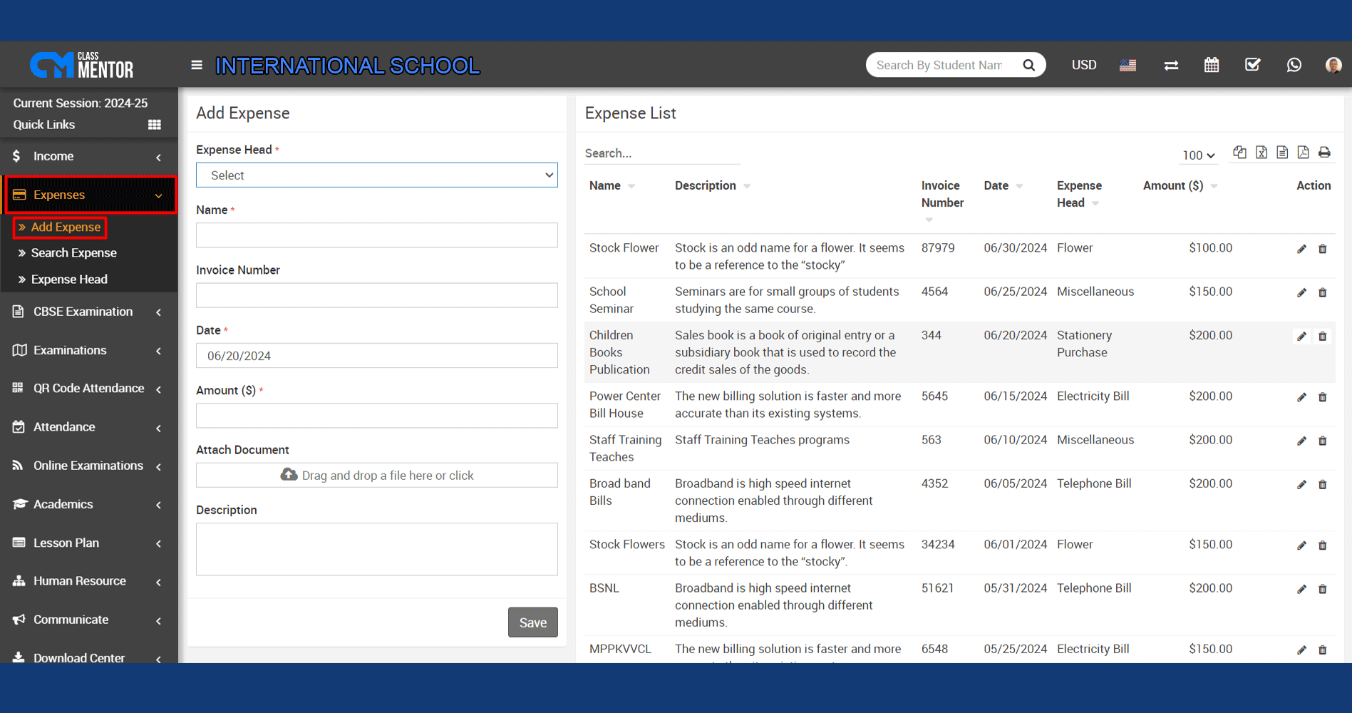 The Subject Group module categorizes subjects, streamlining curriculum management in school software for targeted learning paths.